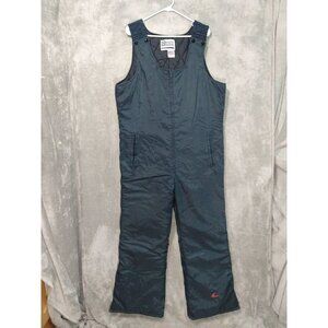 Vintage Bombardier Snow Bibs Mens Large Black Snowmobile Pants Made in USA
